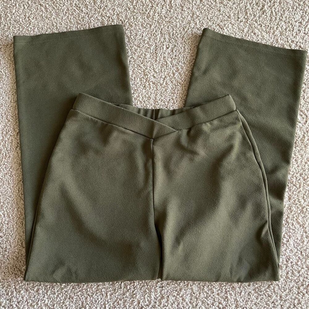 No-brand Women's Green and Khaki Trousers